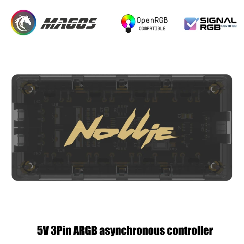 Controlador asíncrono Nollie RGB HUB 8/16 vías direccionable ARGB divisor compatible con Software de gestión de señal RGB/OpenRGB