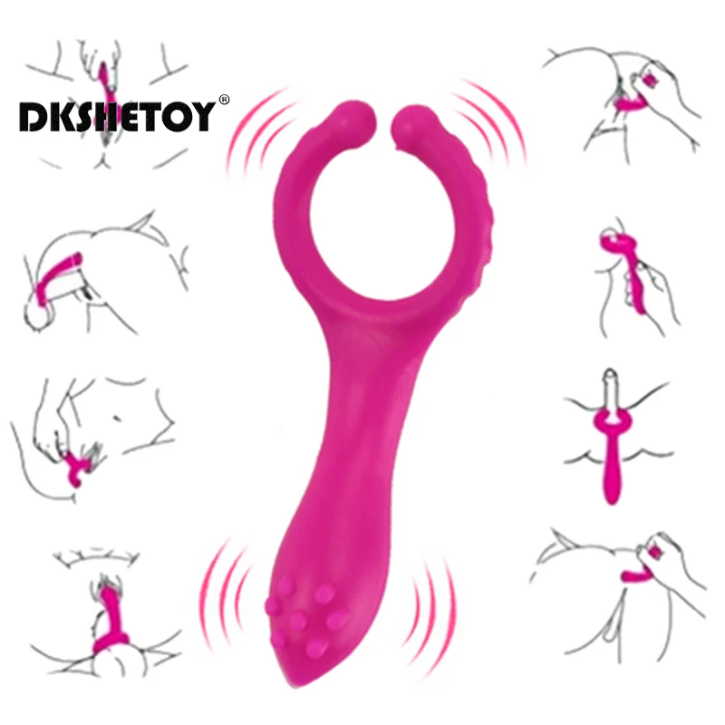 Vibrateurs jouets sexuels pour femmes g spot stimulateur de Clitoris anneau de mamelon baguette magique poussée Masturbation féminine vibrant sex shop
