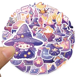 50PCS Magical Potion Stickers Exquisite Purple Account Material Phone Case Laptop Luggage Bottle Waterproof Stickers