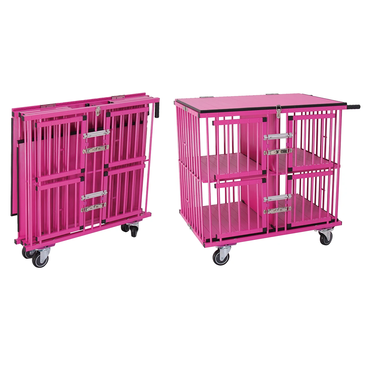 

Luxury Pet Carriers & Travel Products Pet Trolley Stroller Foldable Multifunctional Transport Large Dog Stroller
