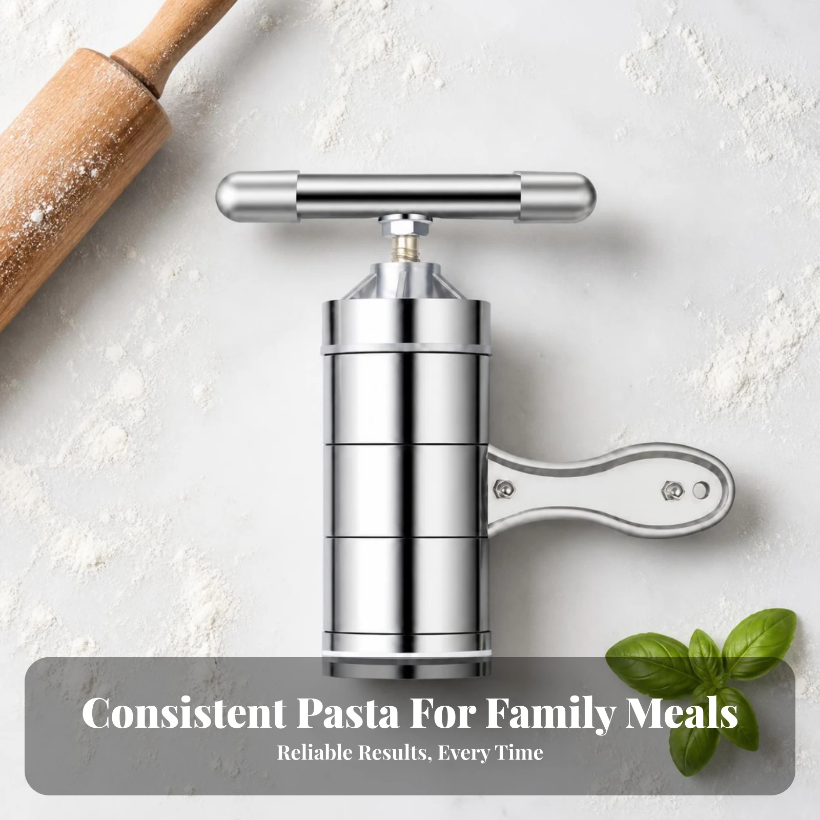 Manual Noodle Maker Press Pasta Machine Multifunctional Stainless Steel Making Spaghetti Fruits Juicer with 2/6 Pressing Moulds
