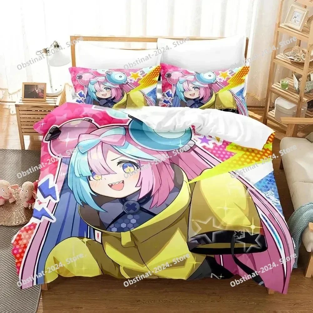 

Anime Nanjyamo Kawaii Iono Bedding Set Duvet Cover Bed Set Quilt Cover Pillowcase Comforter king Queen Size Boys Adult Bedding