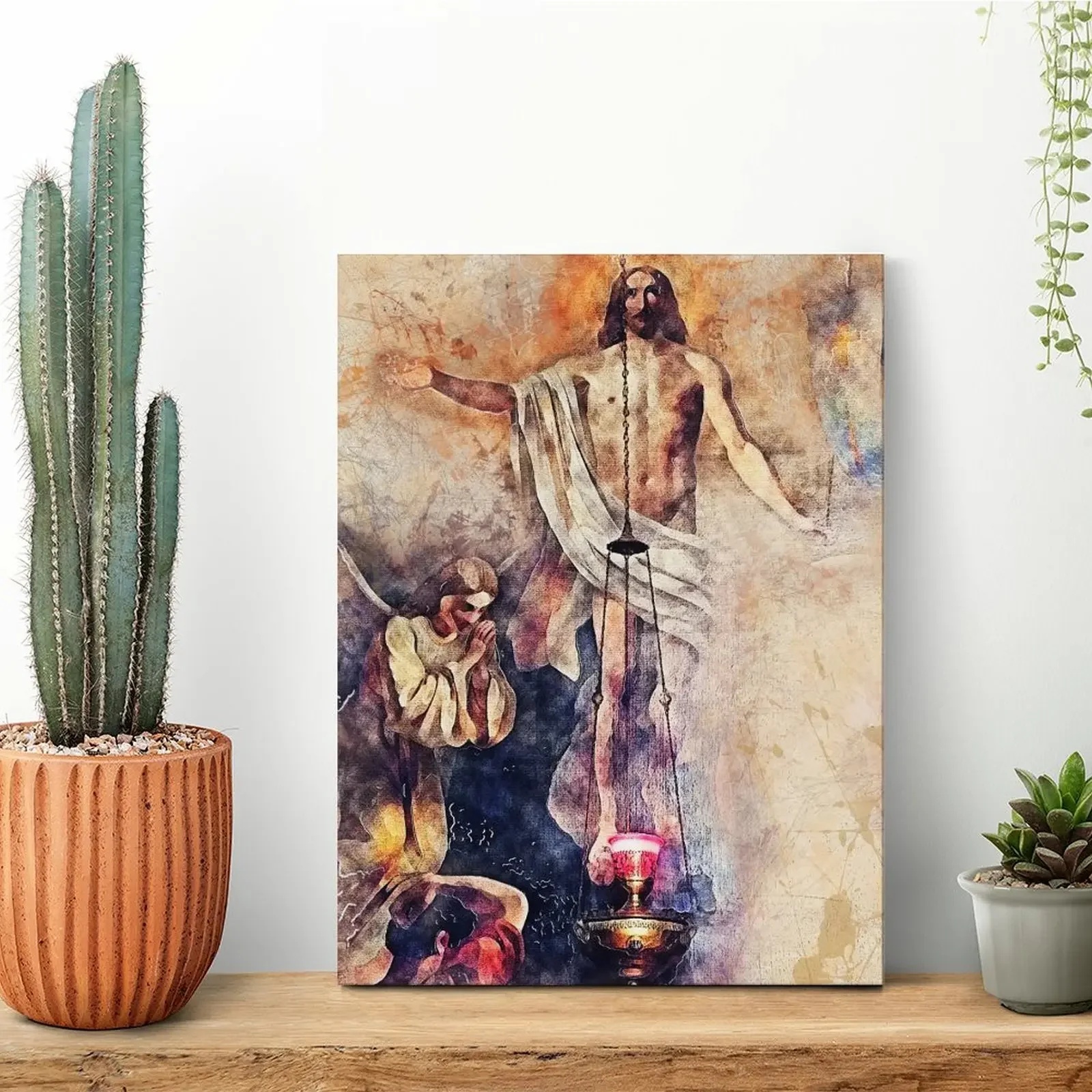 Jesus Canvas Painting Create Garage Garage Plaques Home Cinema Framed Wall Paintings