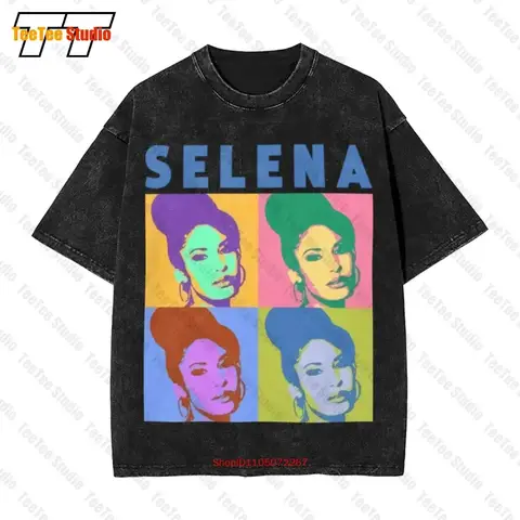Selena Pop Art Quintanilla Vintage Oversized T-Shirt WT31