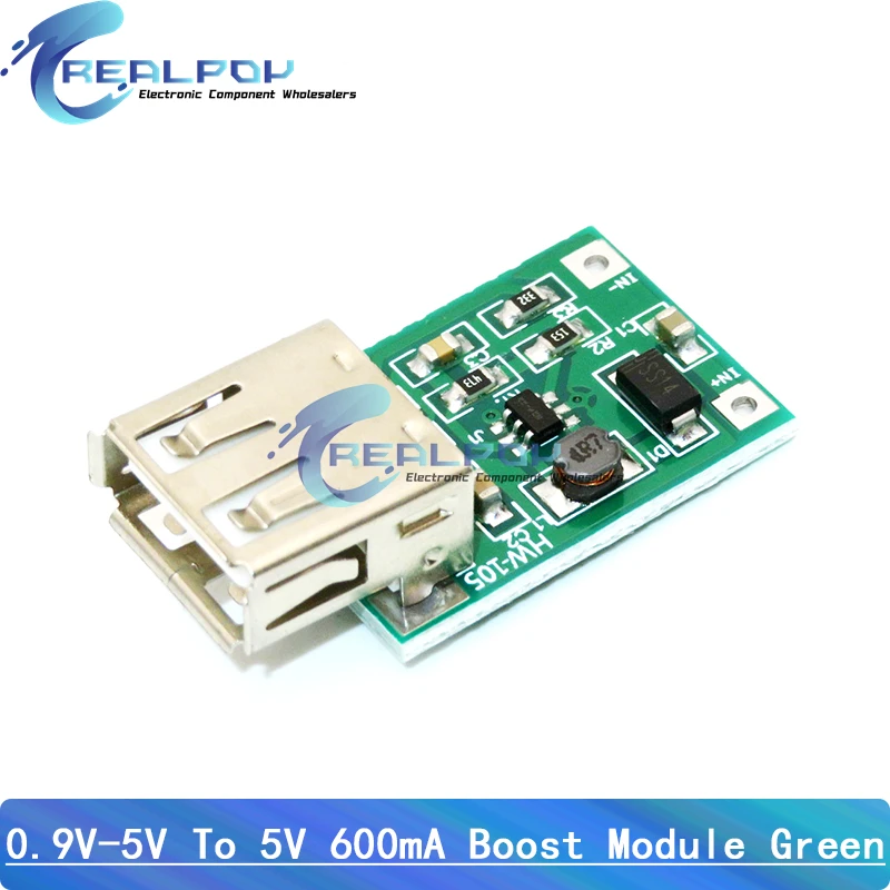 DC-DC Boost Module (0.9V ~ 5V) 600mA Boost Converter Step Up Module USB Mobile Power Boost Board 18650 5V 1A TP4056 Micro USB