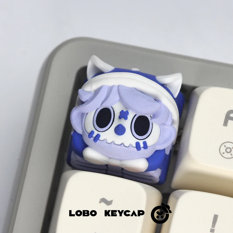 Undead Theme Keycaps 1pcs Chrry Profile Mechanical Keyboards Resin Cross Shaft 3d Anime Game Cartoon Cute Collection Gift Keycap