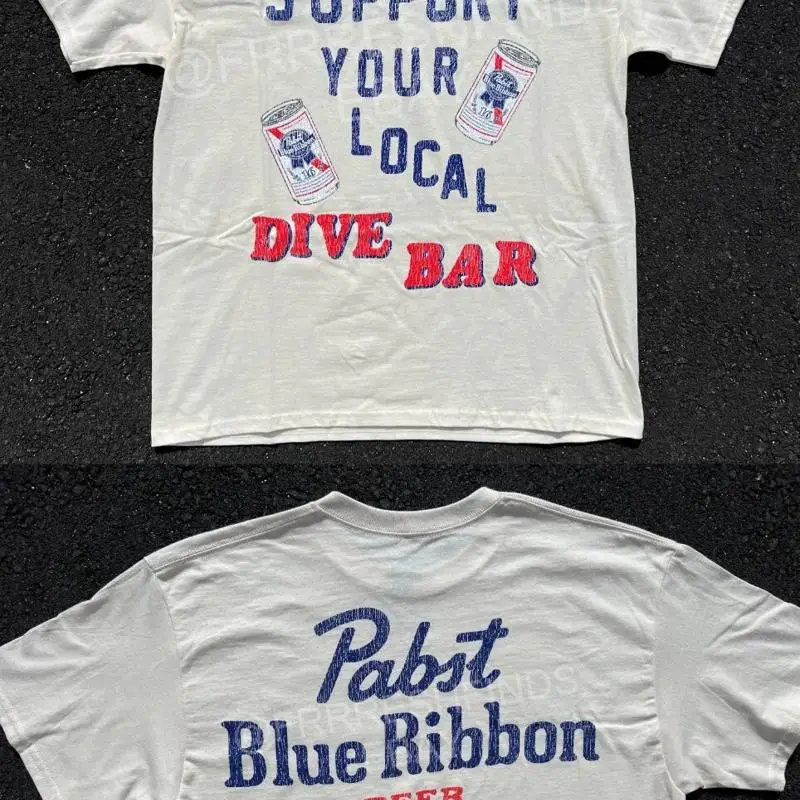 Hot Sale Pabst Blue Ribbon Retro Support Your Local Dive Bar T-Shirt PBR