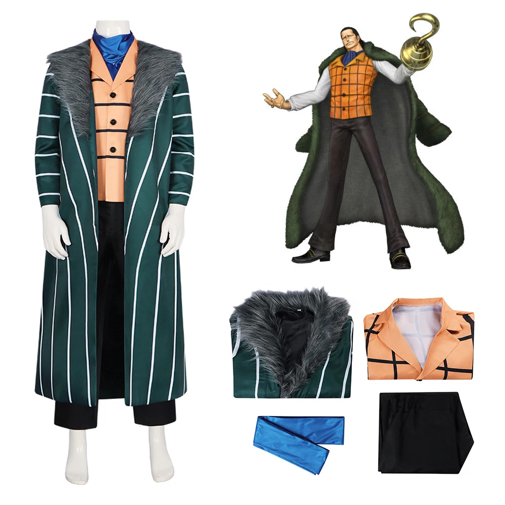 

Sir Crocodile Cosplay Costumes Mr.0 Role Play Unifrom Anime Role Play Outfits Halloween Carnival Suit For Men