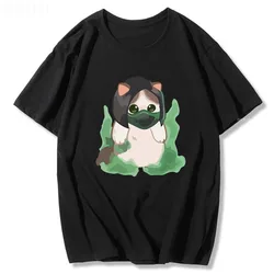 Viper Cat Cartoon Men and Women T Shirt Valorant Game Pure Cotton 2022 New Arrival Summer Unisex Surprised Penguin Harajuku Tops