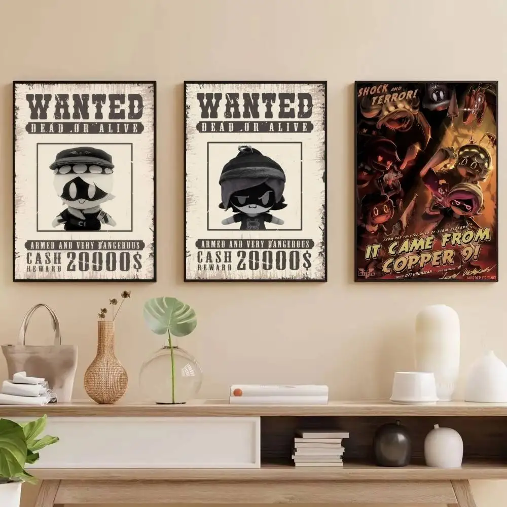 Game M-Murder Drones   Classic Vintage Posters Decoracion Painting Wall Art White Kraft Paper Kawaii Room Decor