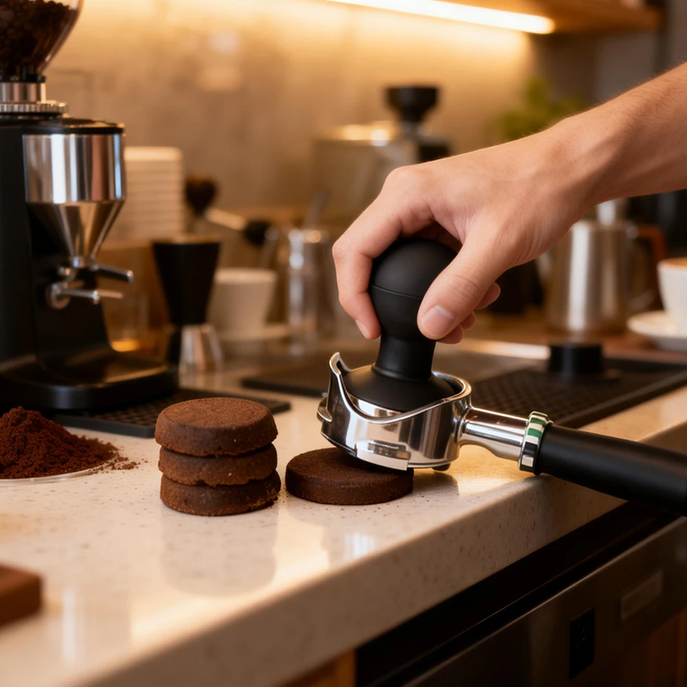 1Pieces Espresso Coffee Puck Remover Tool Vacuum Style Coffee Knock Box Coffee Waste Grounds Taker Outdoor Tableware view 5