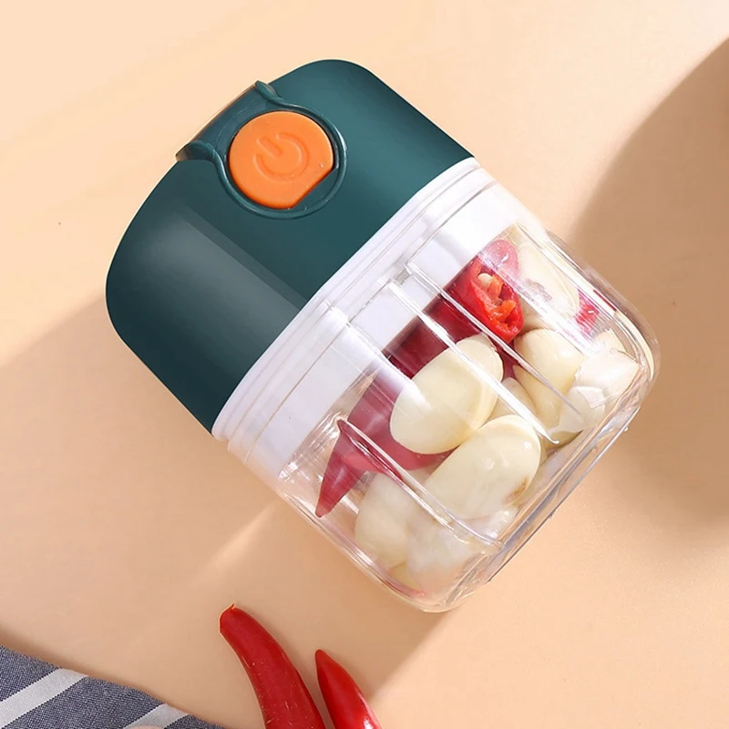 Electric Garlic Machine Chopper,Mini Food Meat Wireless Processor Onion Blenders Grinder Slicer Kitchen Tools 250ML