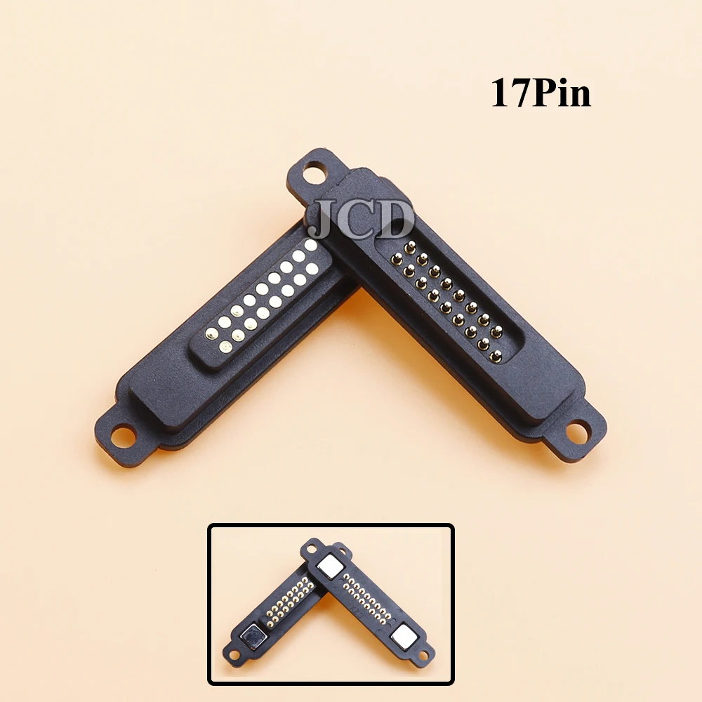 1 Pair Square with Screw Holes Magnetic Connector 13/14/15/16/17/18/19/20 Pin Male Female PogoPin Spring Loaded DC Power Socket