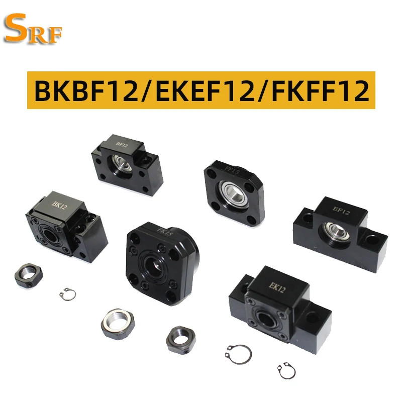 

Ballscrew Support 1set BK12BF12/EK12EF12/FK12FF12 To Suit Ballscrew SFU1604 SFU1605 SFU1610 For CNC Parts