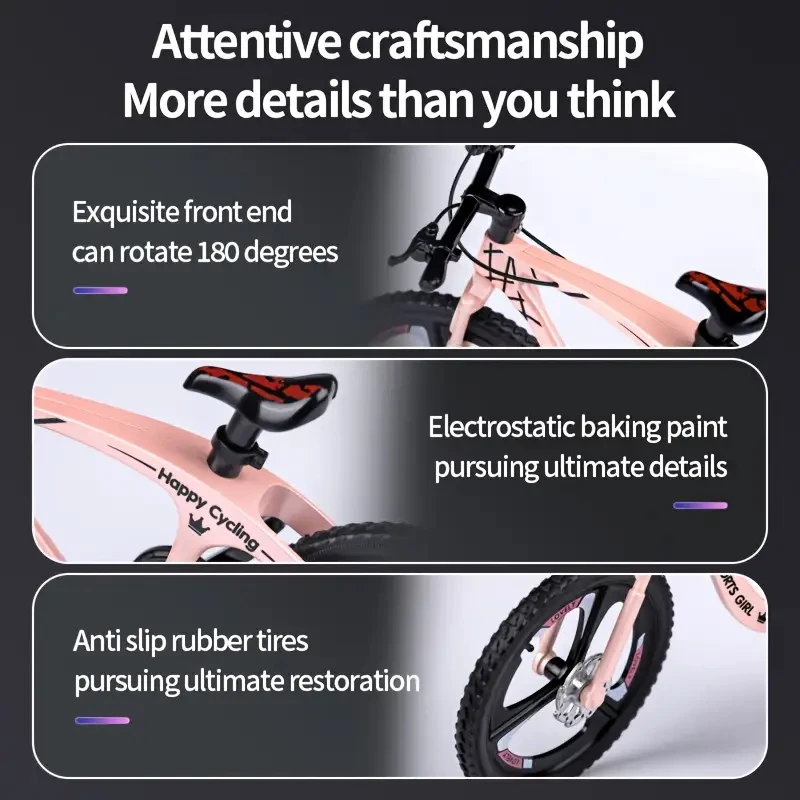 1:8 Mini Alloy Bicycle Model - Realistic Details - Perfect for Collectors Or As Holiday And Birthday Gifts