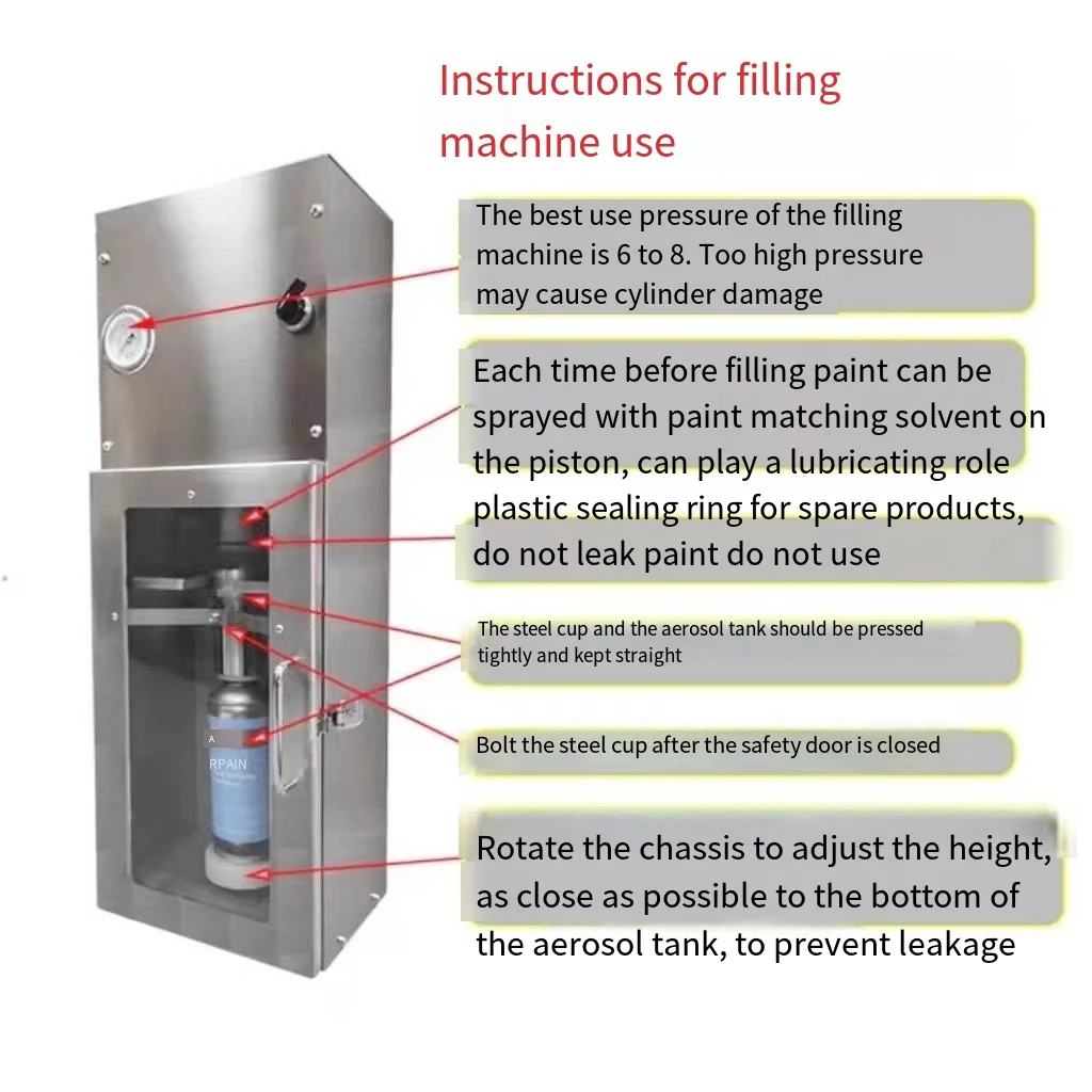 Small Semi-Automatic Aerosol Tank Filling Machine Manual Spray Can Freshener Equipment Self-Spraying Filling Equipment