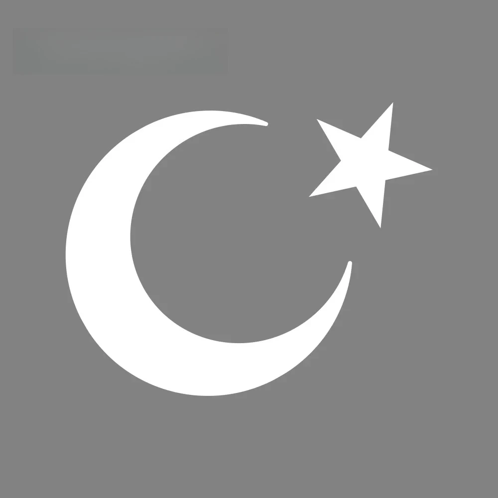 العلم التركي القمر والنجوم سيارة ملصق مقاومة للخدش شارات الفينيل شاحنة الجسم الوفير النافذة الخلفية اكسسوارات السيارات الديكور
