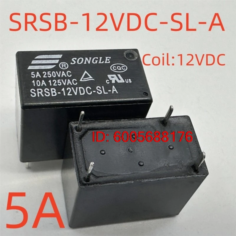 10PCS New SRSB-12VDC-SL-A SRSB-24VDC-SL-A SRSB-05VDC-SL-A (32F-1A-5A/10A) Relay 4pins