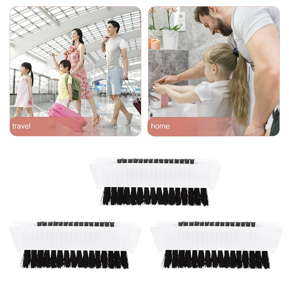 

3Pcs Anti-Slip Nail Scrub Brush Portable Hand Scrubbing Brush for Cleaning Under Nails Heavy Duty Bristle for Home Kitchen