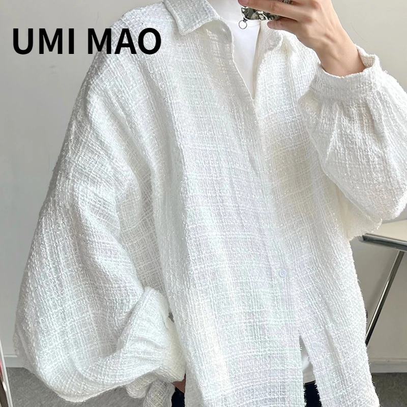 UMI MAO Yamamoto Dark New Niche Incense Style Loose Long Sleeve Shirt Japanese System Senior Design Sense Men Women Top Y2K