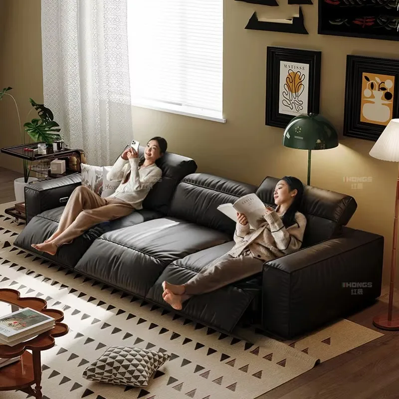 Microfiber Strong Electric Sofas Full Size Design Luxury Apartments Sofa Living Room Modern Indoor Divano Soggiorno Furniture