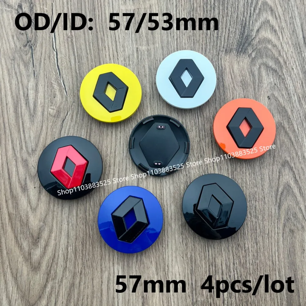 

4pcs 57/60mm Wheel Center Hub Caps For Renault Trafic Duster Megane 2 3 4 Clio Fluence Logan Captur Arkana Laguna MK4 Zoe RS