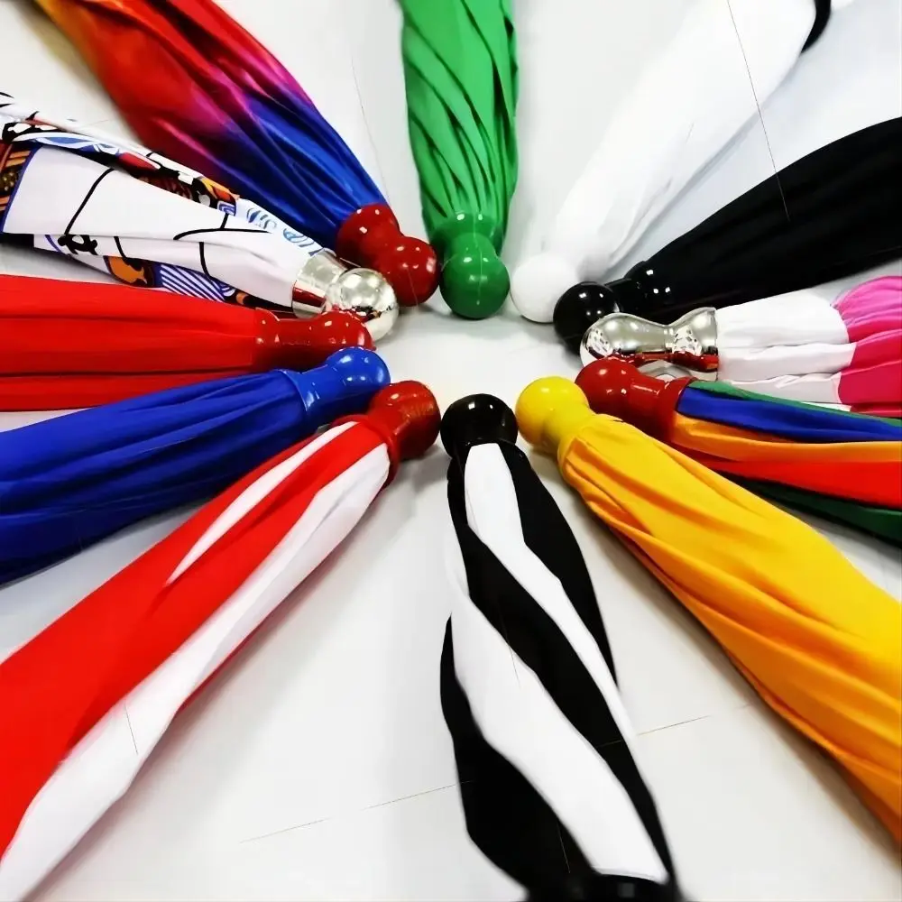 40,5 cm Länge, magischer Regenschirm, Gimmick-Requisiten, Performance-Regenschirm, Zaubertrick, 10 Farben, Nahaufnahme aus Seide bis vier Regenschirmen