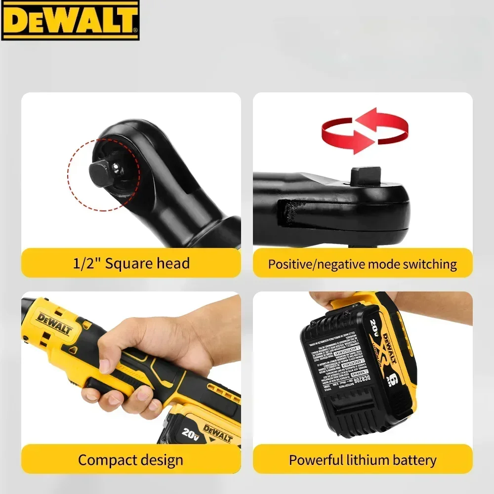 Chave de catraca 2025 DEWALT DCF512. Atomic Compact Brushless, 1/2 pol. seu design sem fio serve para trabalhadores da construção civil