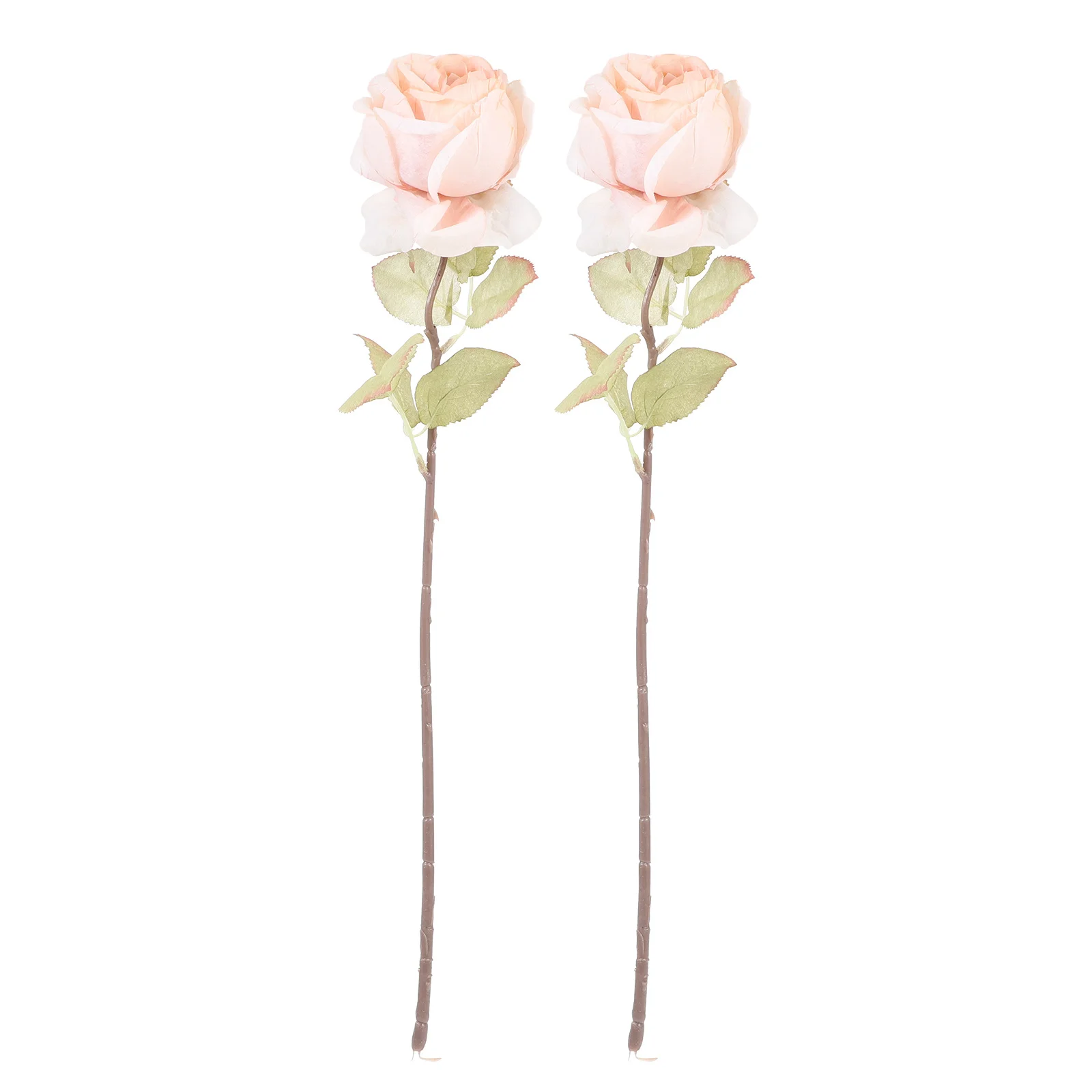 

2Pcs Lifelike Artificial Rose Decorative Flower for Home Office Wedding Display Romantic Realistic Rose Ornament