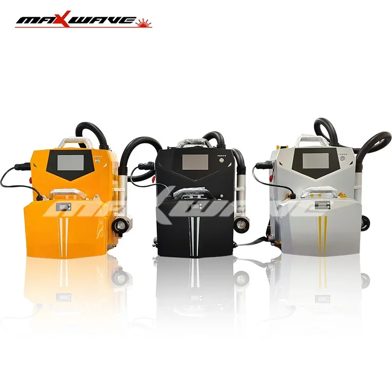 High Efficiency Portable Backpack Laser Cleaning Machine 100W 200W 300W for Oil Stain Cleaning Metal Rust Removing