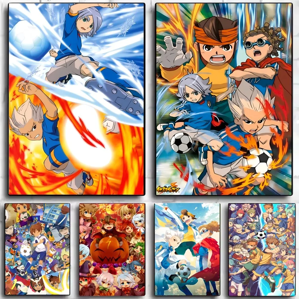 Póster de Anime Inazuma Eleven, pegatinas artísticas para pared, decoración para sala de juegos, regalos, pintura HD Kawaii, coches de gato, 1 ud.