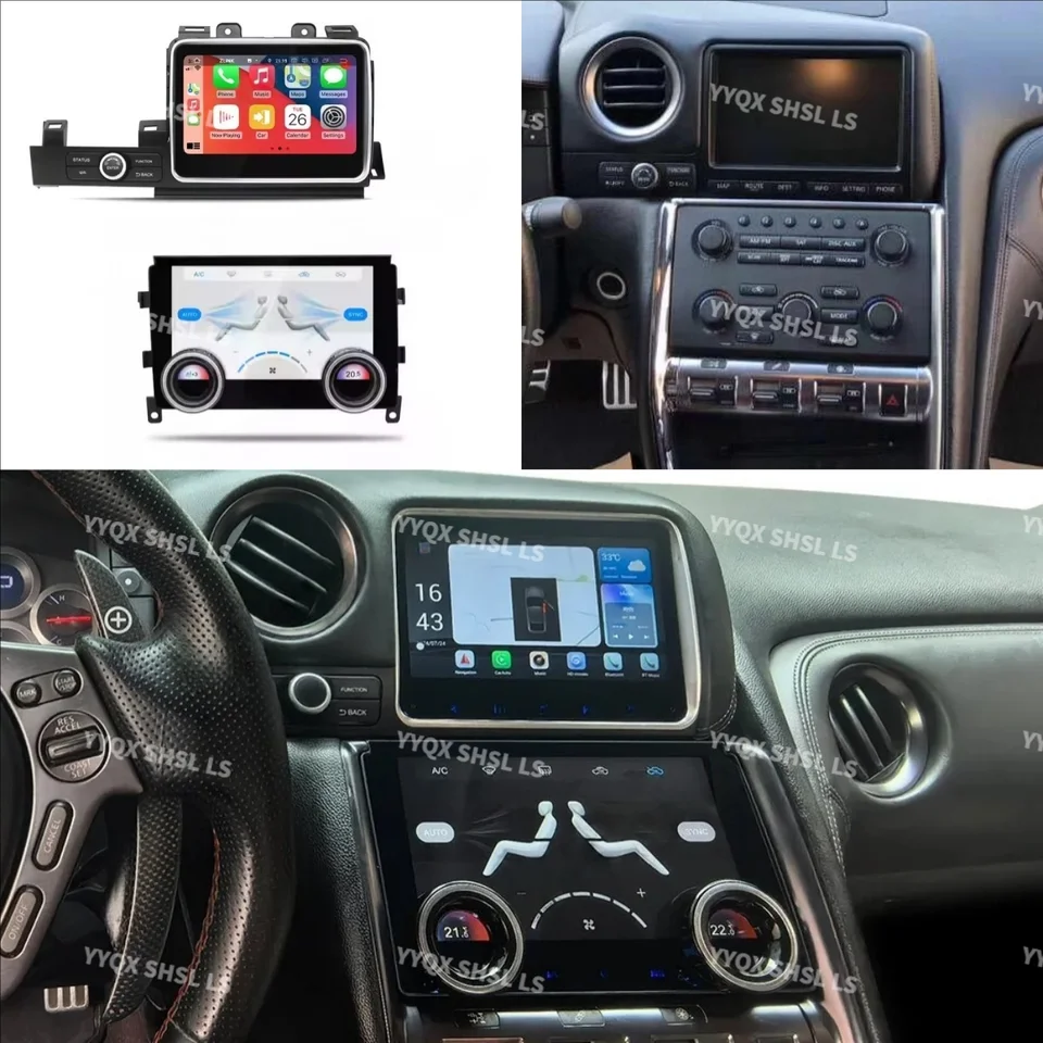 LS Car Radio Navigation GPS For Nissan GT-R GTR R35 2008 - 2017