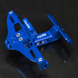 FZ25 For Yamaha FZ1 FZ6 FZ8 FZ09 FZ10 FZ-25 FZ 25 License Plate Holder Number Plate Frame LED Light Bracket turn signal