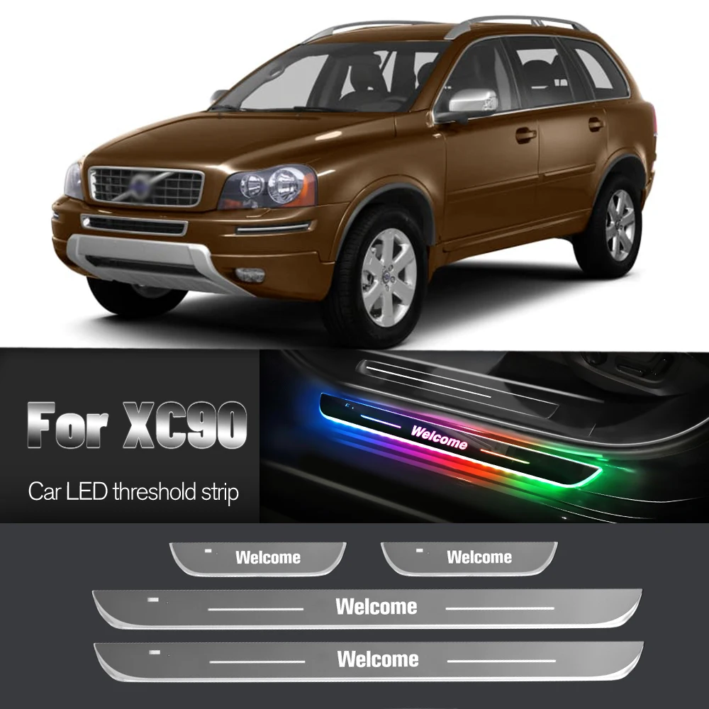

Car Door Sill Light For Volvo XC90 MK1 MK2 2002-2020 2004 2007 2016 Customized Logo LED Welcome Threshold Pedal Lamp Accessories
