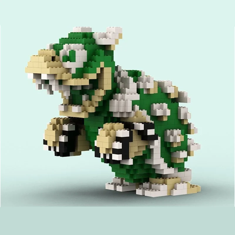 1615 قطعة MOC ماريوسيد و العربة المنحوتة نموذج اللبنات لتقوم بها بنفسك فكرة الإبداعية هدية الكريسماس لعبة أطفال عيد ميلاد