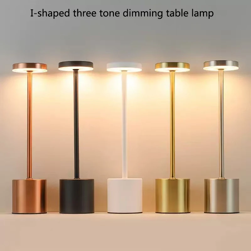 LED Rechargeable Bar Desk Lamp, Dining Table Environment Lamp, Restaurant bar Outdoor Environment Lamp, Retro Indoor Desk Lamp