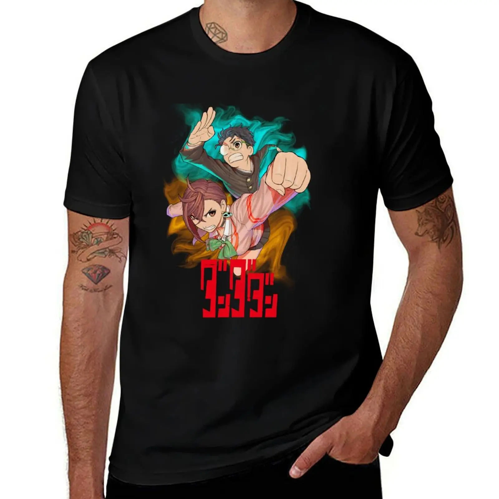 Dandadan Okarun and Ayase T-Shirt anime Funny t-shirt men clothings