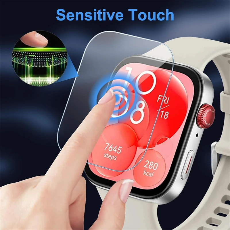 5 قطعة حامي الشاشة لهواوي ساعة صالح 3/4/برو المضادة للخدش واضح بولي TPU هيدروجيل فيلم هواوي ساعة اكسسوارات طبقة رقيقة واقية #2