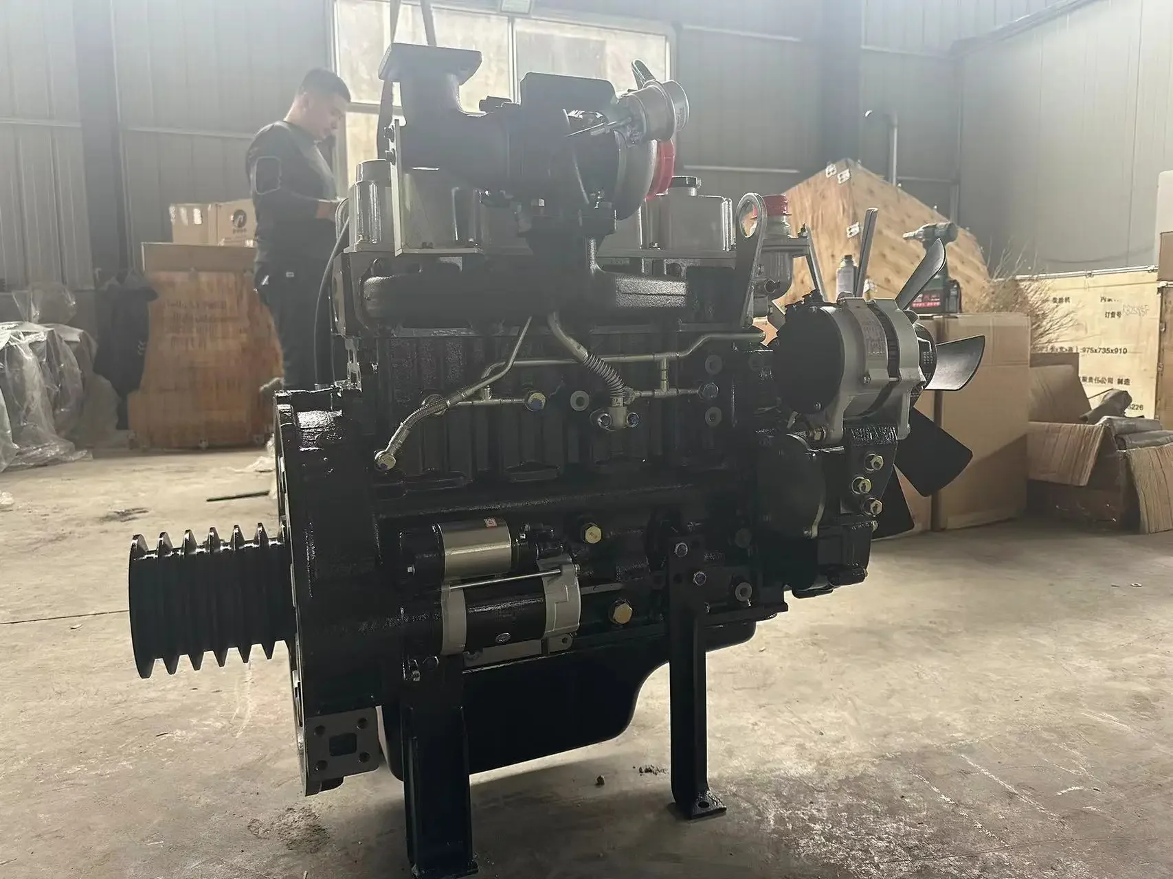 Yuchai YCD4M22T-105 77.3KW 2400RPM ngin لـ Whl Loadr Marin Powr