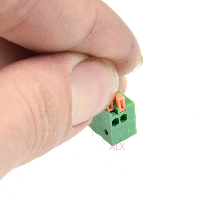 Obrázek 5: 10ks kf141r 2nz špendlík jaro svorka blok konektor 2.54mm namestí pravá úhel 2póly 2os pro PCB (desky plošných spojů) montuje spojování
