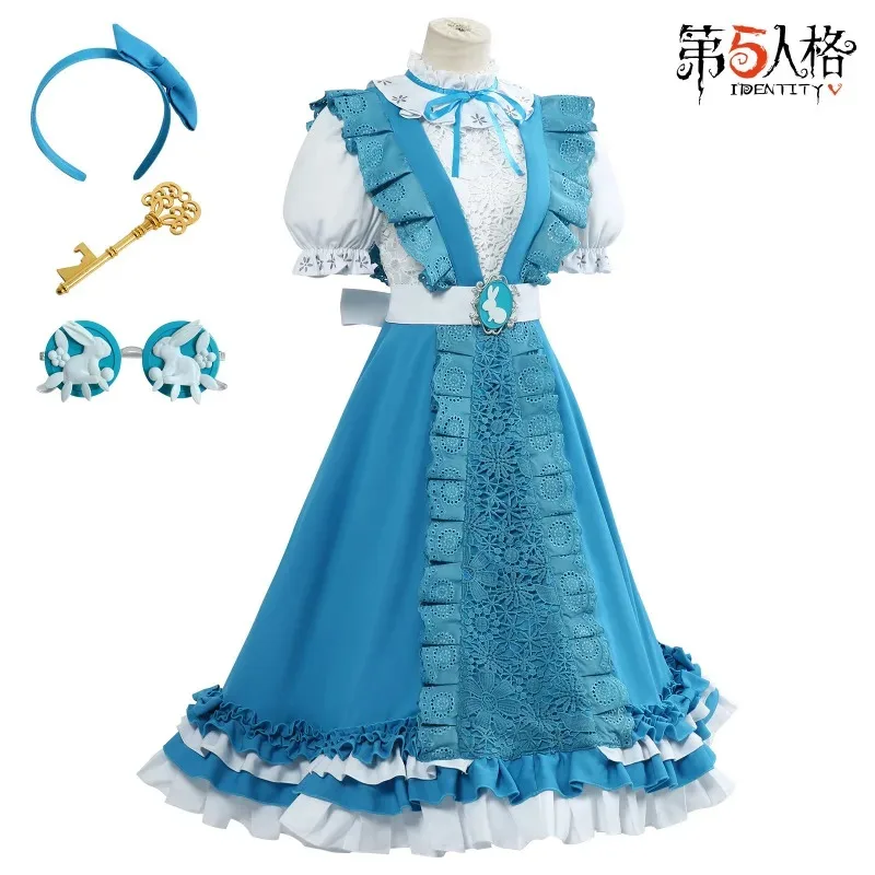 

Game Identity V Journalist Costume Cosplay Dress Sleeping Alice Clothing Fancy Party Suit Halls;3'c,5.y;8'v,