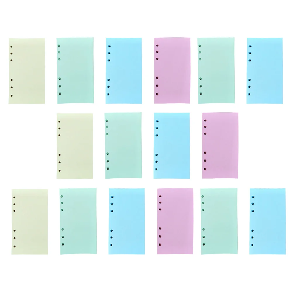 

160 Sheets Colored A6 For Spiral Wirebound Notebook Replacement Smooth Writing Surface For Spiral Notebook Colorful