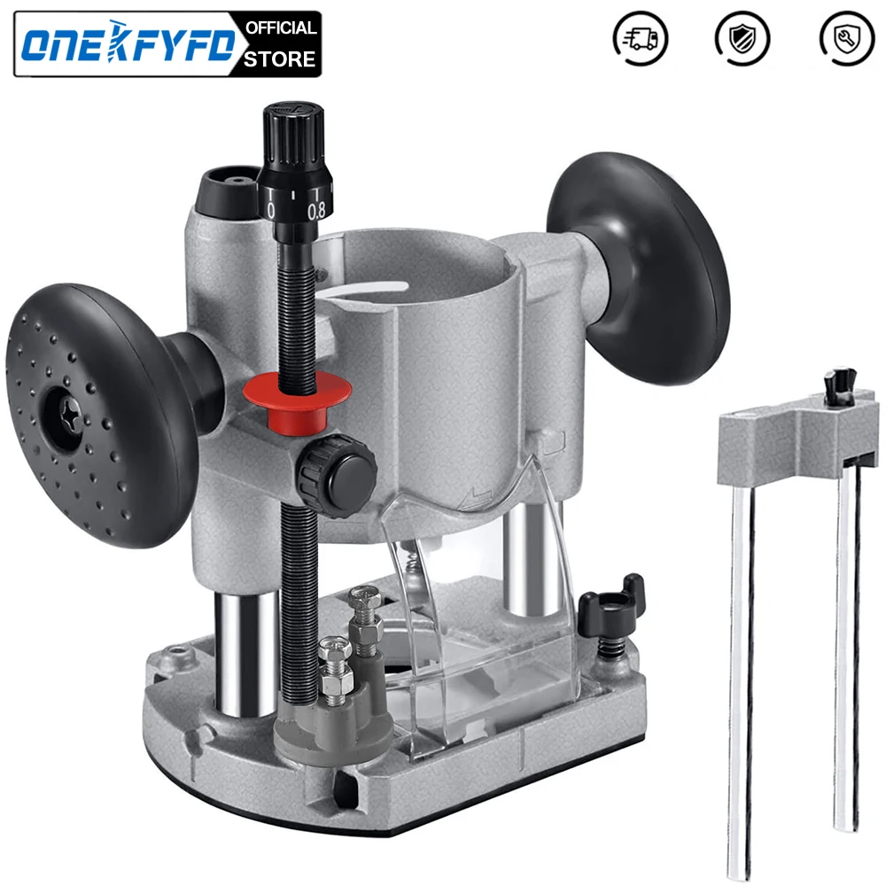 

ONEKFYFD Compact Plunge Router Milling Trimming Machine Base Suitable for Calibre 65mm Trimming Machine Power Tool Accessories