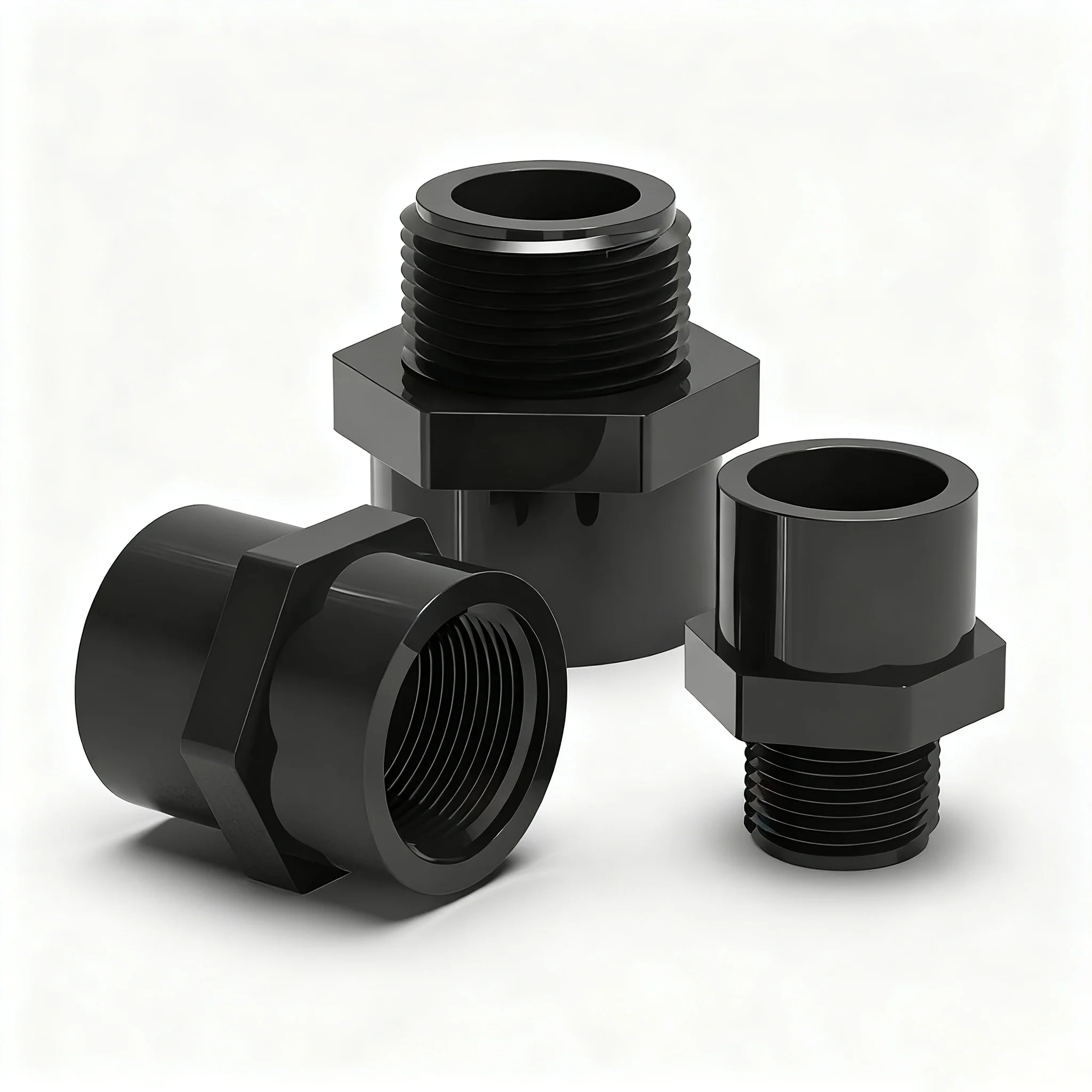 20mm ~ 63mm pvc macho/fêmea conector rápido reto para irrigação de jardim acessórios de tubulação de água de aquário