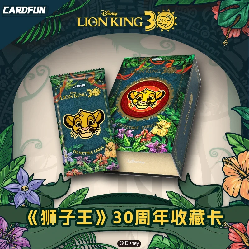 Genuine Lion King Cards 30th Anniversary Series LION KING Simba Animation Peripheral Collectible Card Toy Gift