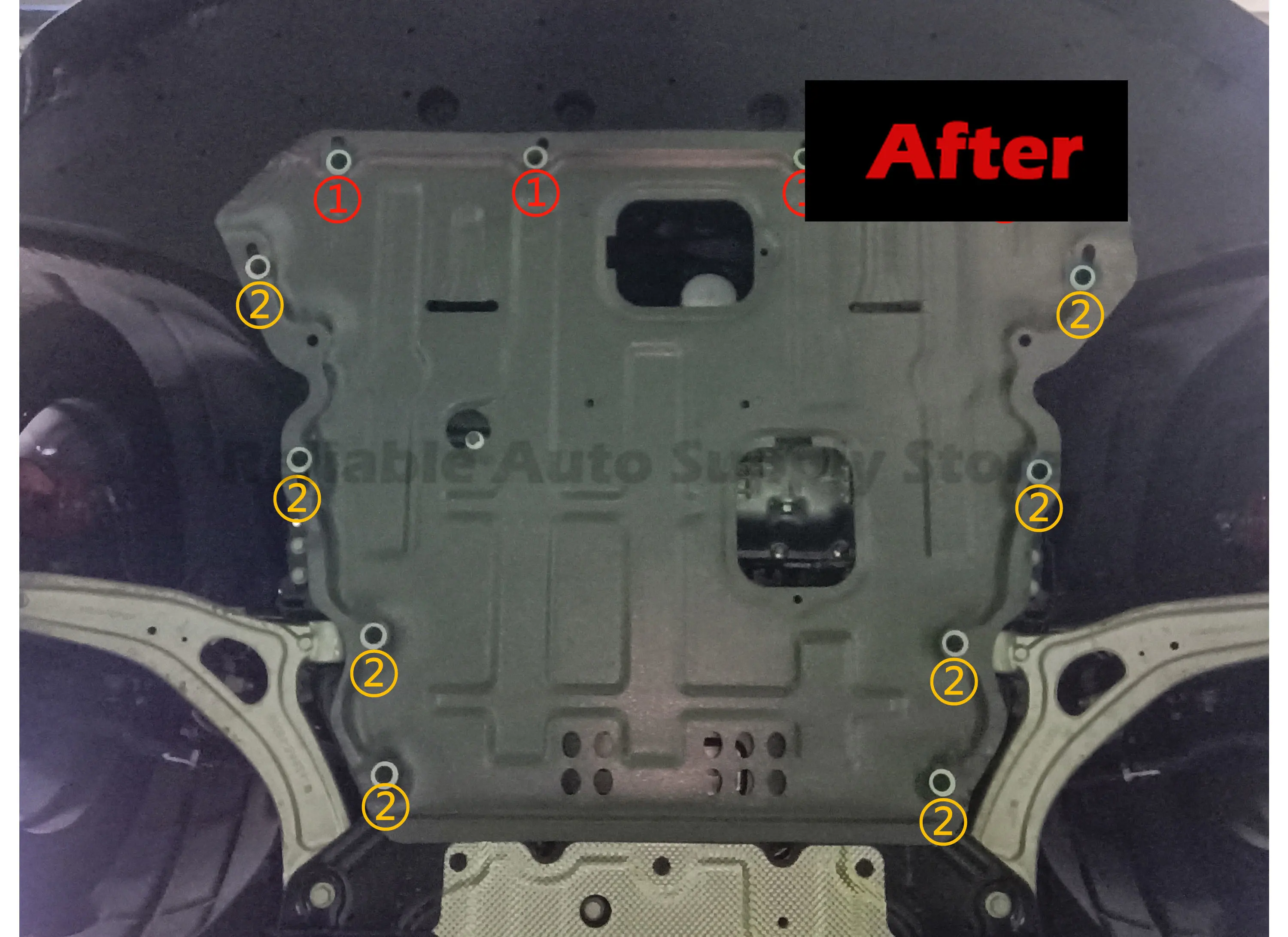 3D Scanned Engine Skid Plate for 2020-2024 Ford Escape 2.0T | SUV High-Performance Special | Reinforced Manganese Steel Armor