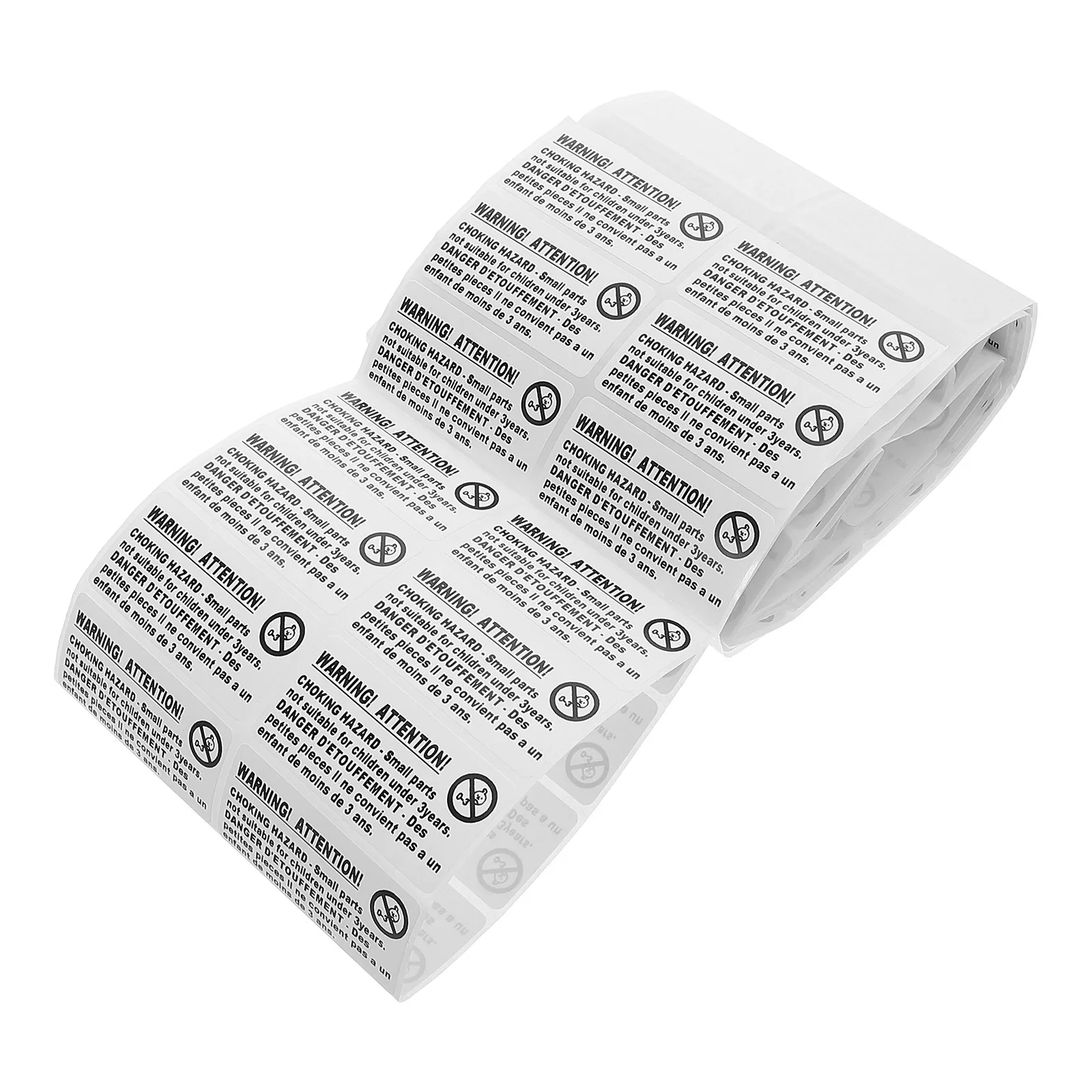 

200Pcs Choking Hazard Warning Stickers Self Adhesive Safety Labels for Packing Shipping Not for Under Three
