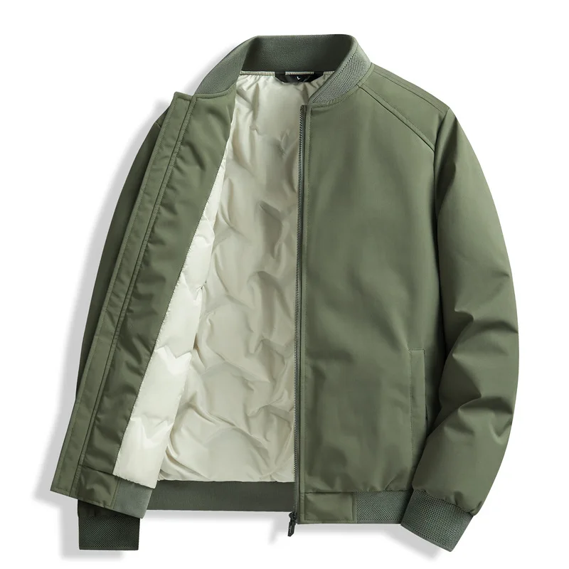 

New Winter Outdoor Down Jacket for Young Men - Stand-Collar, Thickened, Warm & Casual Outerwear