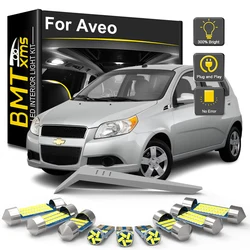BMTxms 11Pcs LED Interior Light Bulbs Kit For Chevrolet Chevy Aveo 2004-2008 2009 2010 2011 Car Accessories Vehicle Trunk Lamp