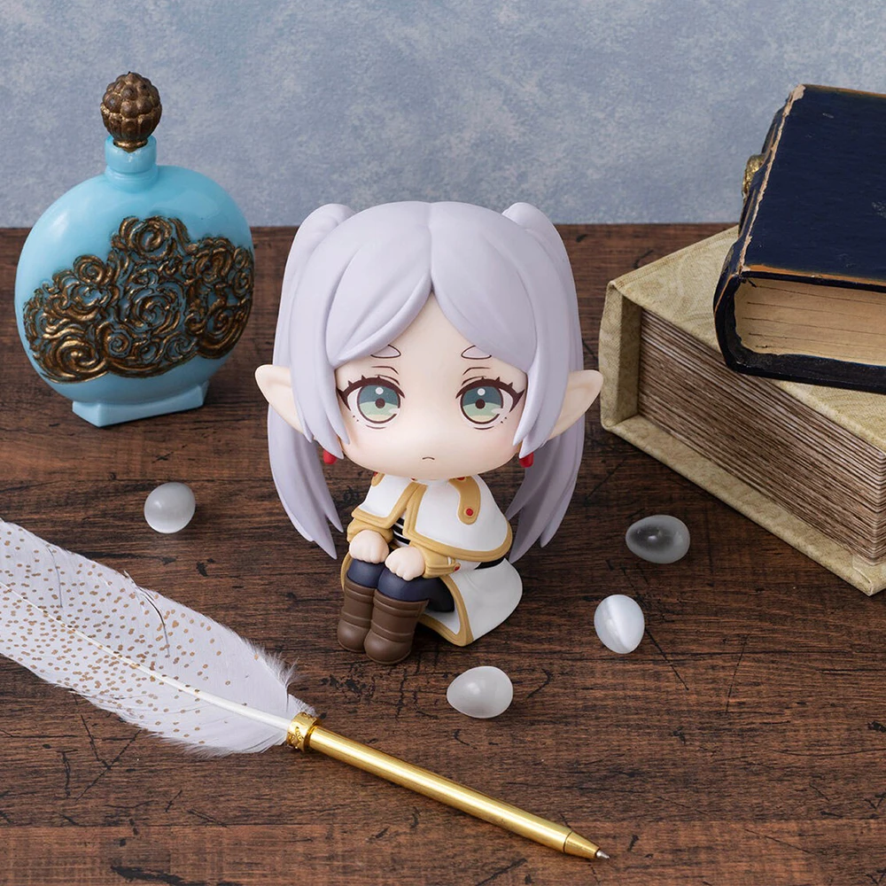 Anime figure Frieren Look up action figure cute girl Frieren sitting figurine doll PVC Model Toy Collection Statue children Gift